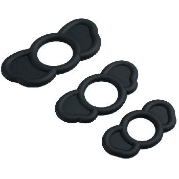 Set 3 anelli elastici in silicone per il pene