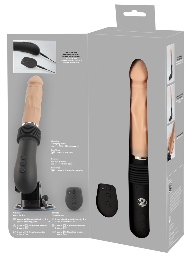 Vibratore realistico a percussione con telecomando
